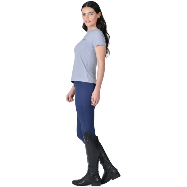 2025 Weatherbeeta Womens Relaxed UV Short Sleeve Tee 1028845 - Blue Stone